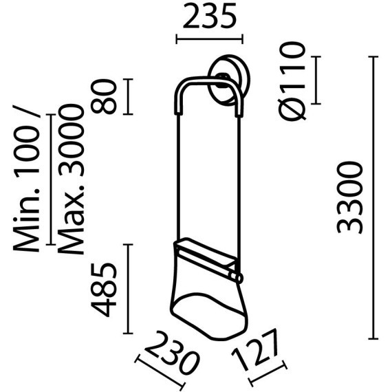 Настенный светильник (бра) Maytoni MOD170WL-L8BS3K1