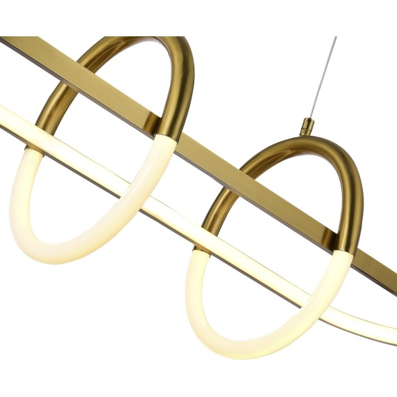 SL1579.313.01 Светильник подвесной ST-Luce Золотистый/Белый LED 1*48W 3000K MOFISTO