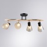Потолочный светильник с 4 стеклянными плафонами и цоколем E27 Arte Lamp Harmony A5112PL-4BK