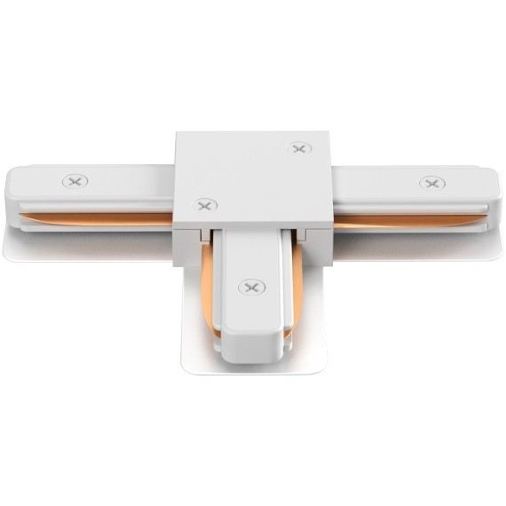 Т-образный соединитель для накладных однофазных шинопроводов Crystal Lux CLT 0.211 08 WH