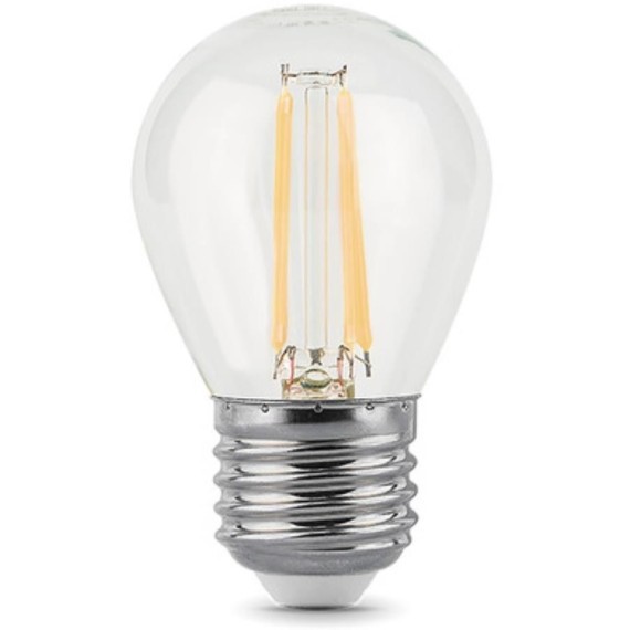 105802205-D Лампа Gauss Filament Шар 5W 450lm 4100К Е27 диммируемая LED 1/10/50