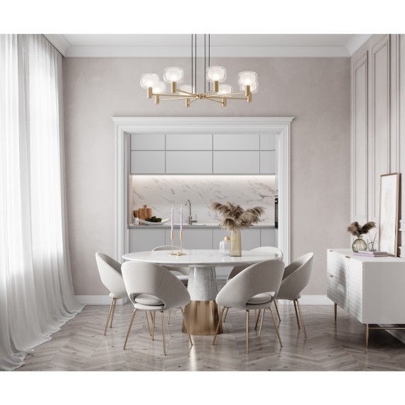 Люстра подвесная Maytoni MOD411PL-08G Vision под лампы 8xE14 60W