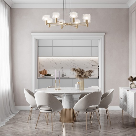 Люстра подвесная Maytoni MOD411PL-08G Vision под лампы 8xE14 60W