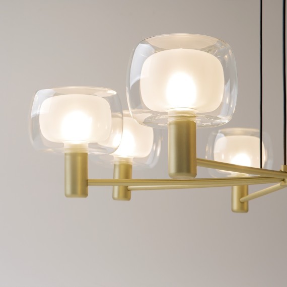 Люстра подвесная Maytoni MOD411PL-08G Vision под лампы 8xE14 60W