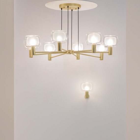 Люстра подвесная Maytoni MOD411PL-08G Vision под лампы 8xE14 60W