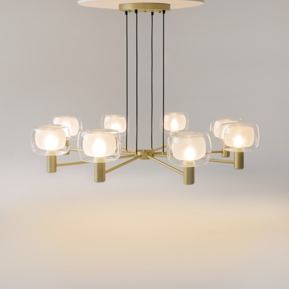 Люстра подвесная Maytoni MOD411PL-08G Vision под лампы 8xE14 60W