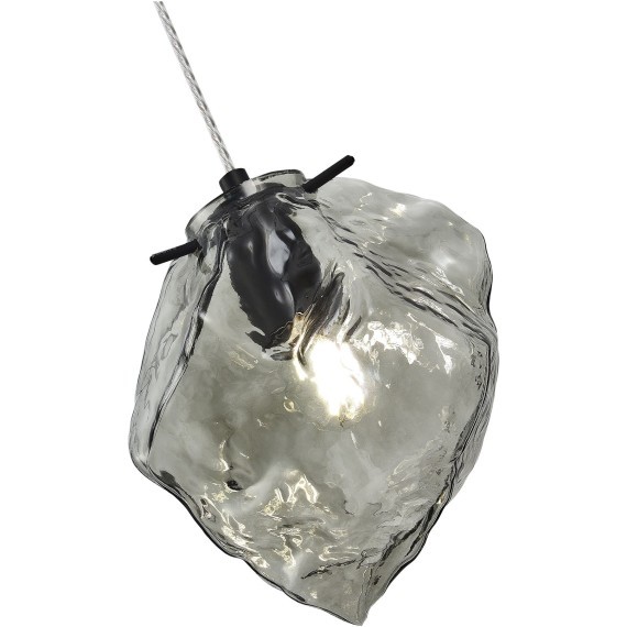 SL1175.403.01 Подвес ST-Luce Черный/Серо-зеленый E14 1*40W PORTICI