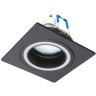 900451 Встраиваемый светильник CAROSSO, 35W (GU10), L93, B93, H25, алюминий, черный / пластик, белый