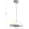 SL6014.503.01 Светильник подвесной ST-Luce Серый/Молочный LED 1*42W 3000K RIPPLE