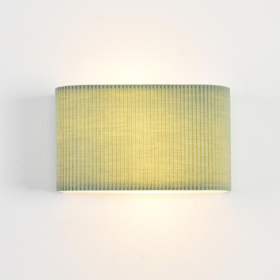 8326/2W Настенный светильник шириной 20см с текстильным зеленым плафоном под лампы E14 2*40W 220V Lumion GOFERA