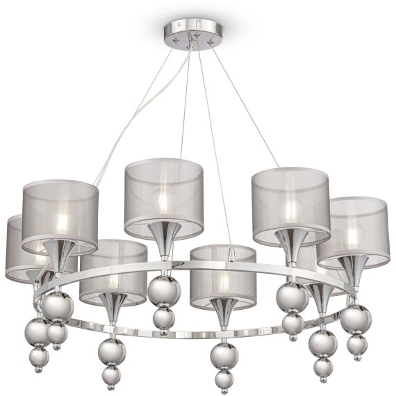 Люстра подвесная Freya FR5093PL-08CH Lauren под лампы 8xE14 40W