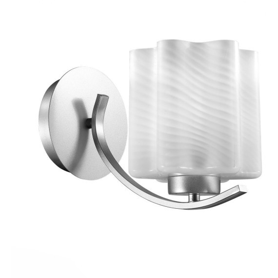 SL117.501.01 Бра ST-Luce Серебристый/Белый с полосками E27 1*60W ONDE