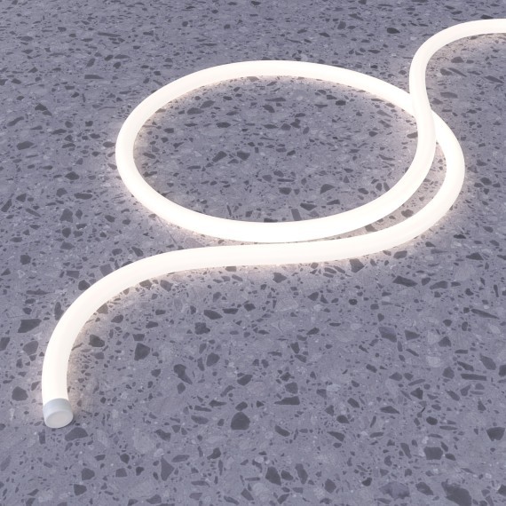 Гибкий неон D22 24В 16Вт/м 4000K IP67 5м 200891