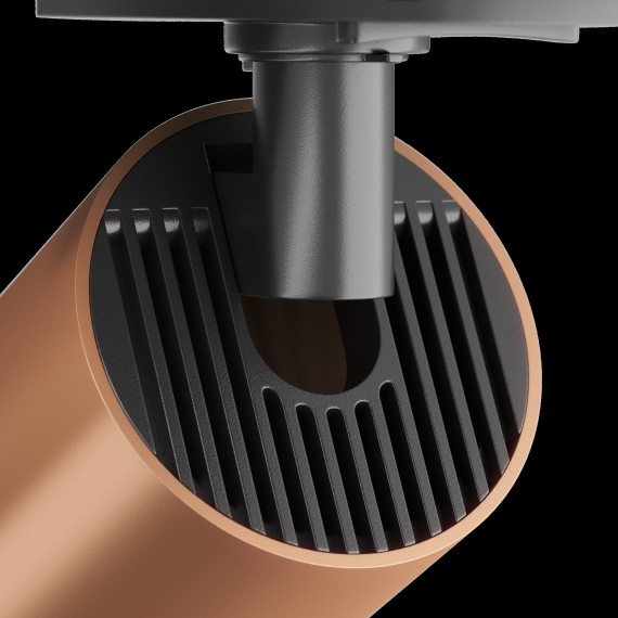 Однофазный двужильный трековый светильник Maytoni Unity TR020-1-U-GU10-BC Focus S под сменную лампу GU10