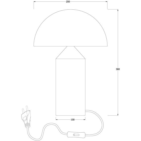 Настольная лампа Eleon FR5218TL-01BS