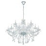 39103 BASILANO BASILANO 1 Люстра потолочная с большим кол-вом ламп E14, 720Вт, хромированный металл, прозрачное стекло