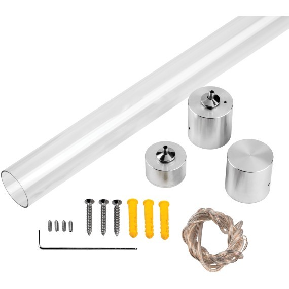 Комплект вертикального крепежа одиночный Pfofiled к профилю 442802-(05-10-20) (D28) с PVC трубкой Profiled Lightstar 442892