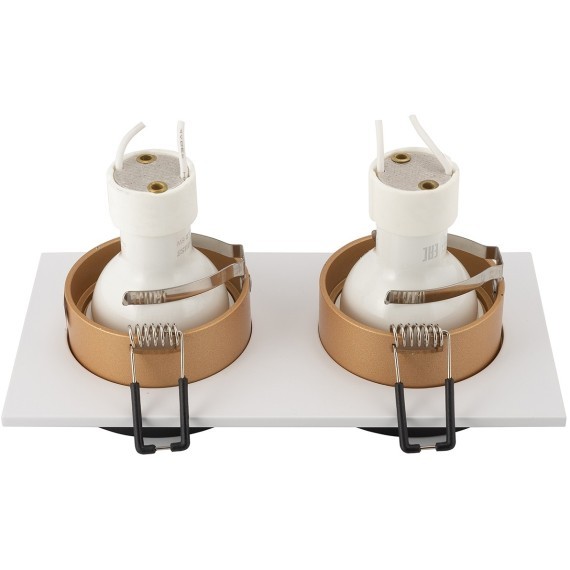 Встраиваемый светильник, IP 20, 50 Вт, GU10, Denkirs DK2422-GD