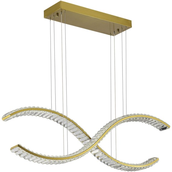 SL6206.303.44 Светильник подвесной ST-Luce Латунь/Прозрачный LED 1*44W 3000K ACENO