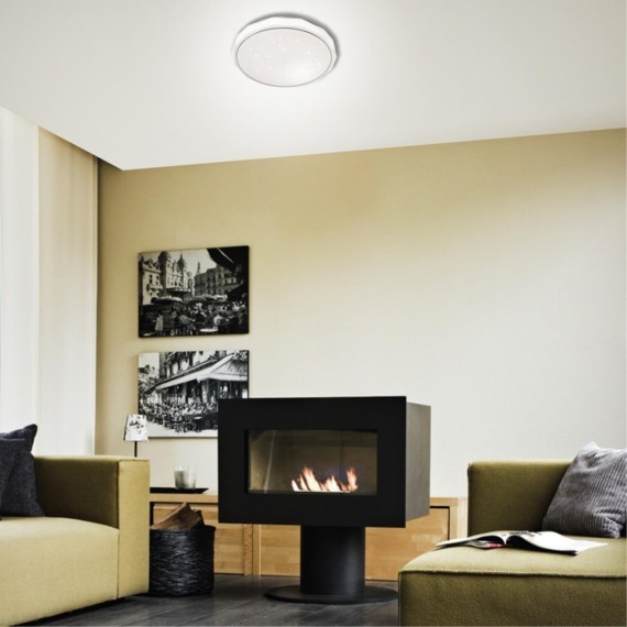 Светодиодный настенно-потолочный светильник с пультом Gino 2045/EL