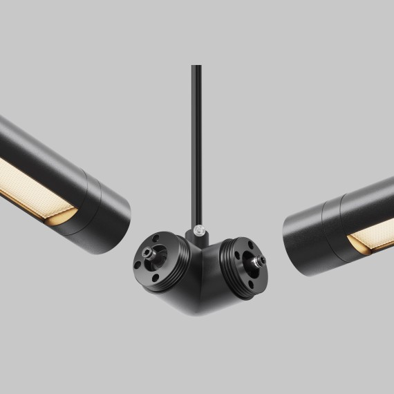 Угловой коннектор для системы Maytoni Shelf с вводом питания CA014LC-P-B