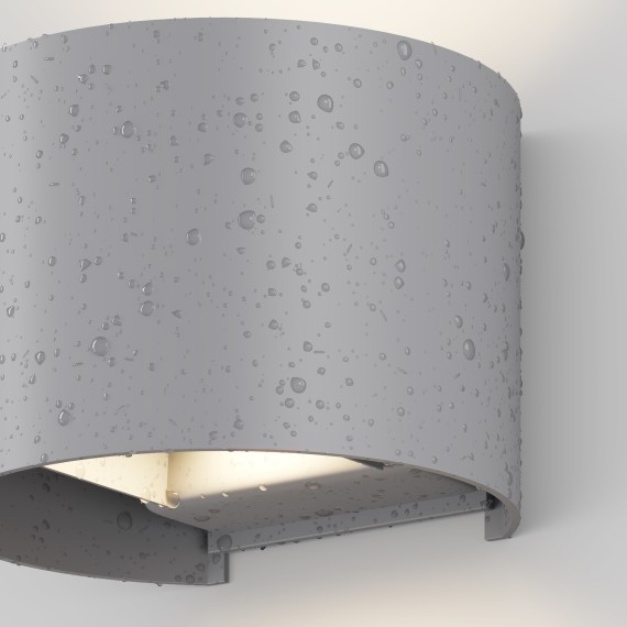 Уличный настенный светильник Maytoni O573WL-L6GR Fulton IP54 светодиодный LED 6W