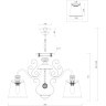 Люстра потолочная Freya FR2405-PL-05-BZ Driana под лампы 5xE14 40W