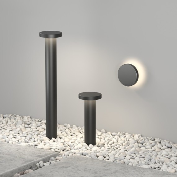 DK9701-BK Настенный черный светодиодный уличный светильник Denkirs DRAMEN IP65 15Вт 3000К 870лм CRI80 70°