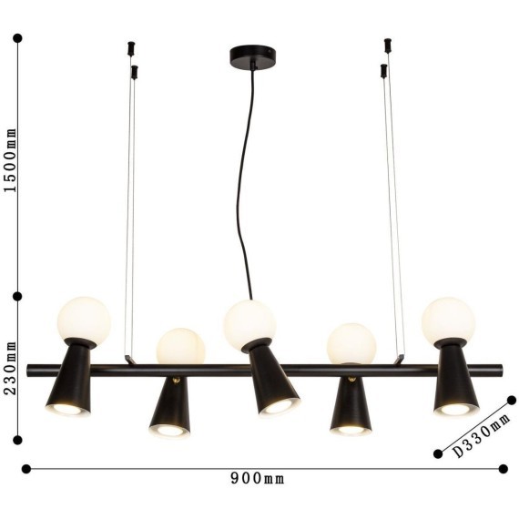 Подвесной светильник Gnomes 4095-5P