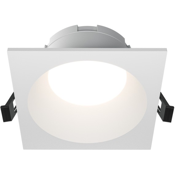 DL126-GX53-SQ-W Квадратный белый встраиваемый влагозащищенный светильник под сменную лампу GX53 IP44 Maytoni Share