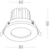 ST704.448.10 Св-к встр. Черный LED 1*10W 4000K 900Lm Ra90 38° IP20 D80xH60 170-240V Встраиваемые светильники