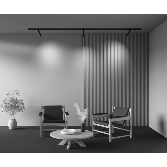 Однофазный двужильный светодиодный трековый светильник Maytoni Unity TR141-1-6W3K-M-B Focus T 3000К 270Лм CRI90+ 36° 6Вт