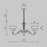 Люстра подвесная Maytoni H311-05-G Lillian под лампы 5xE14 40W