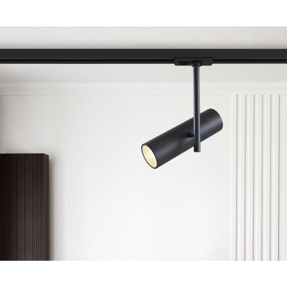 Однофазный двужильный трековый светильник Maytoni Unity TR005-1-GU10-B Elti под сменную лампу GU10