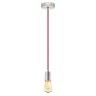 32523 Подвес YORTH, 1х60W (E27), ?100, H2000, сталь, cерый, красн. Кабель