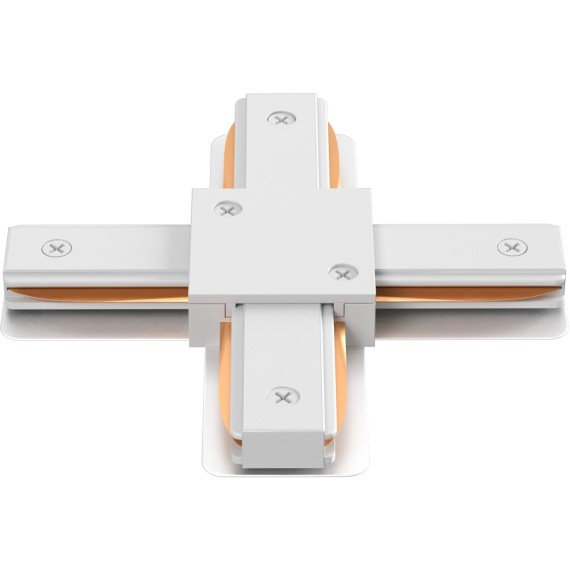 Х-образный соединитель для накладных однофазных шинопроводов Crystal Lux CLT 0.211 09 WH