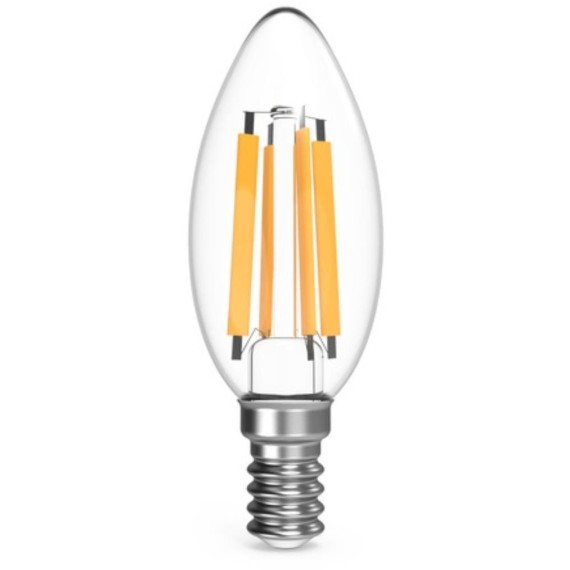 103801113 Лампа Gauss Filament Свеча 13W 1100lm 2700К Е14 LED 1/10/50