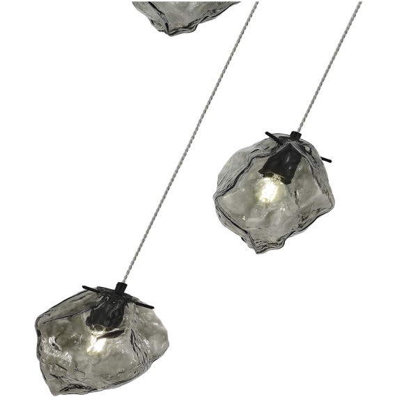 SL1175.403.03 Светильник подвесной ST-Luce Черный/Серо-зеленый E14 3*40W PORTICI