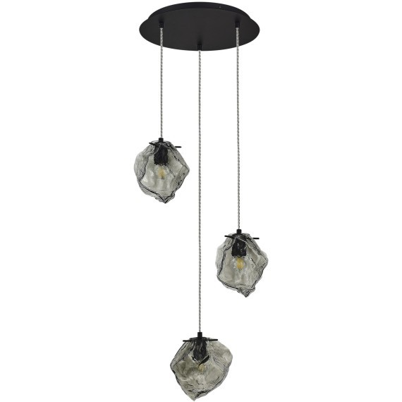 SL1175.403.03 Светильник подвесной ST-Luce Черный/Серо-зеленый E14 3*40W PORTICI