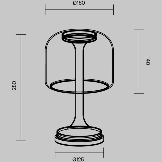 Настольный светильник Maytoni MOD286TL-L8G3K