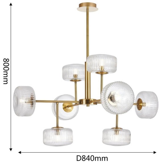 Потолочная люстра Malinconia 4051-8P