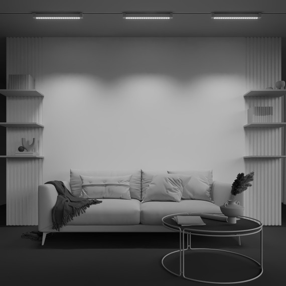 Однофазный двужильный светодиодный трековый светильник Maytoni Unity TR010-1-20W3K-M-W Points Rot 3000К 1500Лм CRI90+ 36° 20Вт