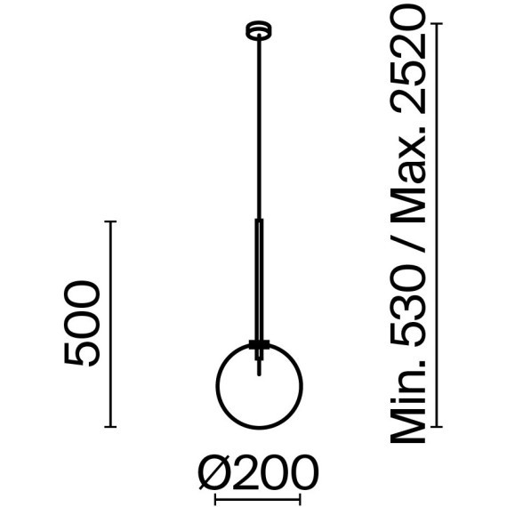 Подвесной светильник Maytoni MOD172PL-01B