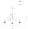 Люстра потолочная Freya FR2405-PL-03-BZ Driana под лампы 3xE14 40W