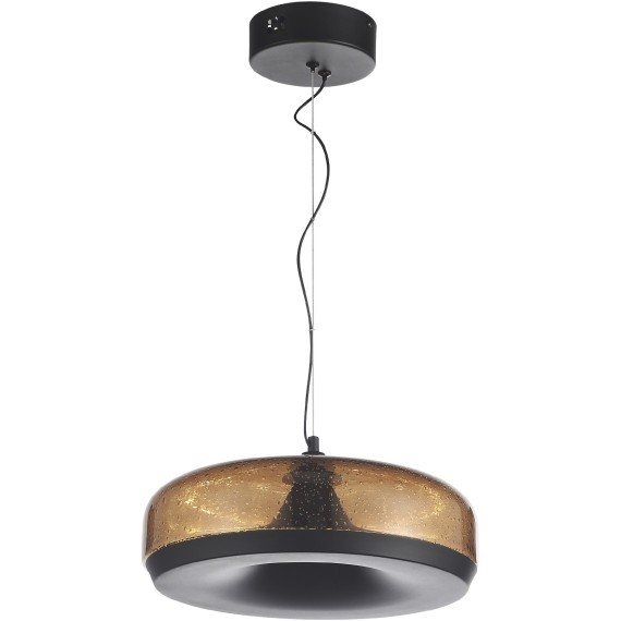 SL6014.603.01 Светильник подвесной ST-Luce Черный/Коричневый, с пузырьками LED 1*42W 3000K RIPPLE