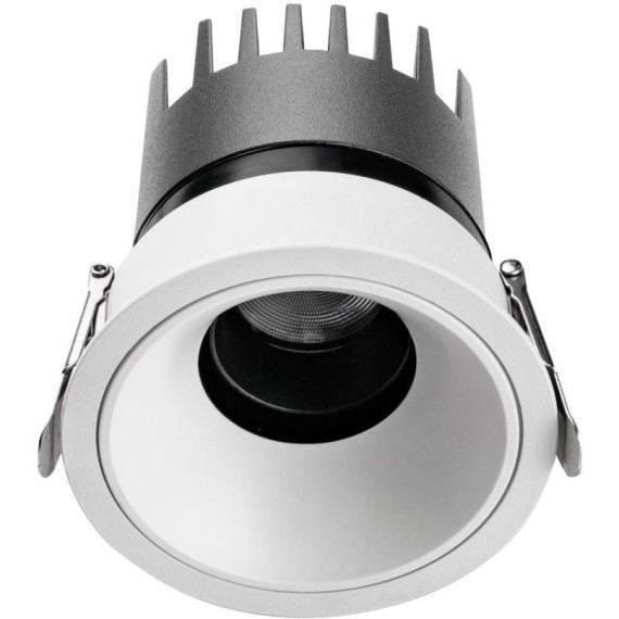 4788-1C Встраиваемый влагозащищенный светодиодный светильник с доп. рамкой под штукатурку, белый, 9Вт 450Лм 3000;4000;6000K CRI90+ 45° IP65