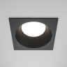 DL126-GX53-SQ-B Квадратный черный встраиваемый влагозащищенный светильник под сменную лампу GX53 IP44 Maytoni Share