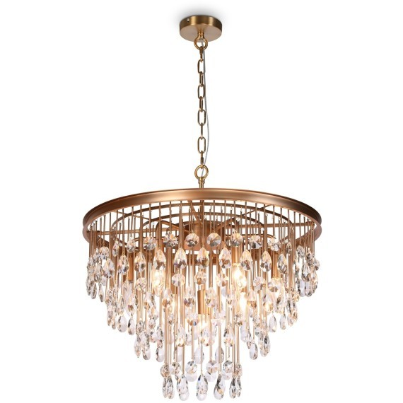 Подвесная люстра хрустальная Linn MOD091PL-07G