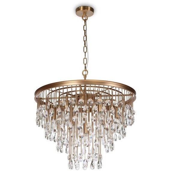 Подвесная люстра хрустальная Linn MOD091PL-07G