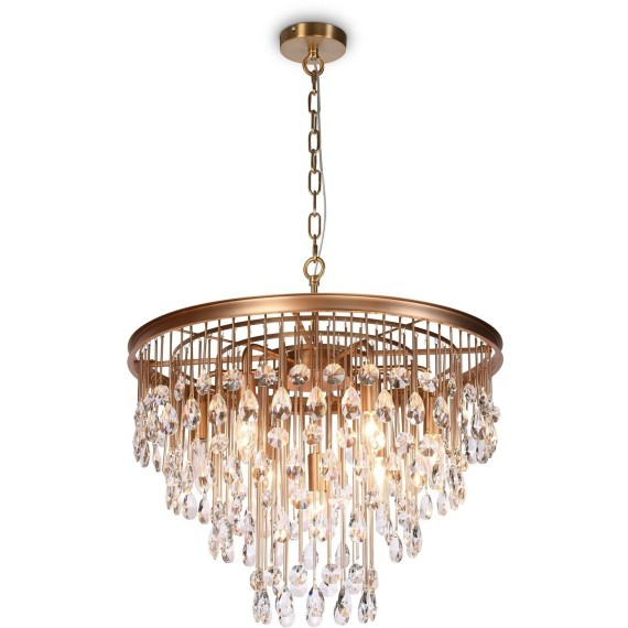 Подвесная люстра хрустальная Linn MOD091PL-07G